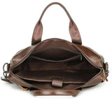 Brown Men's Genuine Leather Briefcase - Classic Business Messenger Bag V888-ELOSUNG12649