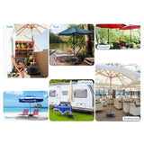 Portable Umbrella Base Water Weight Bag - 20L PVC Patio Parasol Stabiliser, Leakproof Outdoor Beach V888-ELOSUNG56750