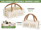 Cotton Woven Basket with PU Leather Handle, Clothes Toys Candy Gifts Cotton Rope Organizer, Living V1189-LWWAL-20260401-06304