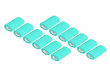 12Pcs Bandage Wrap Natural Latex Elastic Self Adhesive Wrap for Cows Dogs Horses 10cm Cyan V1294-YM0523-3111220104714