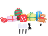 9.8ft Xmas Inflatables Outdoor Decorations Gift Boxes and Bear Blow Up Yard Decorations with LED V1294-YM0901-3111250213112
