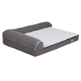 Jumbo Orthopedic Dog Bed Sofa Lounge - Raised High Bolster Pet Bed with Washable Cover Size XL V767-P-XD388-XL