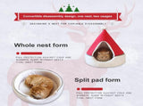 Cat Tent Cave Bed Christmas Tree Cat House Bed Comfortable Triangle Cat Bed Pet Tent House V1294-YM0717-10024924
