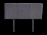 Linen Fabric Single Bed Headboard Bedhead - Grey V63-800817