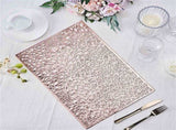 JWDX Placemat Clearance! Rectangular Flower Pvc Placemat Home Daily Table Decoration Pvc Hot Gold V1189-LWWAL-20260325-03050