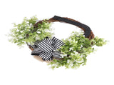 Creative Front Door Wreath with Bow 26 Letter Garden Outdoor Decorative Wreath V1294-YM0512-230329HR68-10
