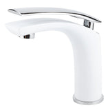 White Paint Washbasin Faucet Hot and Cold Bathroom Hardware Basin Water Tap Standard V1294-YM0901-3112200083111