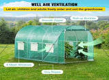 Walk-in Tunnel Greenhouse, 3 x 2 x 2 m, Portable Plant Hot House with Galvanised Steel Frame, 1 Top V952-YDSDWSL1077FTKHD5V0