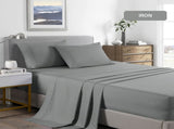 Royal Comfort Bamboo Cooling 2000TC Sheet Set Double - Mid Grey ABM-10002301