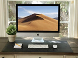 Leather Desk Pad 36" x 20", Office Desk Mat Waterproof Black - Premium Quality - Smooth Mouse V1258-DP02-C-353