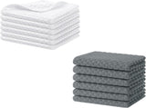 Homaxy Microfiber Waffle Weave Kitchen Dish Cloths, 12 x 12 Inch Ultra Absorbent and V1258-DP02-F-149