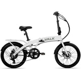 VALK Shuttle 5 Electric Folding Bike, Gen II, 20" Tyres, Shimano 7-Speed, White V219-BIKEFBVALMTA