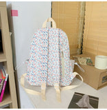 Aesthetic Backpack Flowers Backpack Cute Floral Backpack Spring Summer Backpack Casual Daypack V1366-AZ2-W-03336
