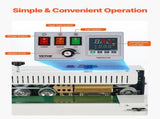 Continuous Bag Band Sealing Machine, 6-12 mm Seal Width, Horizontal Band Sealer Machine with Digital V952-WSLXFKJTBPQBL6VXIV3