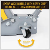 3-Ton Super Low Profile Hydraulic Floor Jack Car Trolley Quick Lift Dual Pump V465-53023