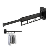 Retractable Folding Hanger, Bay Window Drying Rack, Foldable Clothes Drying Rack, Laundry V1192-AZ-W-15928