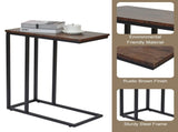 C-Shaped Sofa Side End Table Metal Frame Laptop Tray - All Family V178-66703