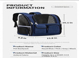 Pet Carrier Backpack for Travel, Hiking, and Vet Visits Breathable Mesh Design with Reflective V1341-ZY-5TSDRNGF-ROSE