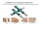 Double Bearing Spiral Flush Trim Router Bit 12mm Shank - Solid Carbide Blade with Teflon Coating, V1107-145-11346-BLU4