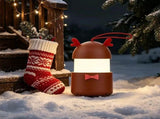 Christmas Music LED Night Light Lantern, Rechargeable with Warm White & 7-Color Changing Lights, V1341-ZY-PW2TZ58J-ABC