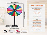 36 inch Spinning Prize Wheel, 18 Slots Spinning Wheel, Roulette Wheel with a Dry Erase and 2 V952-CJZLJP36YCLD348OOV0