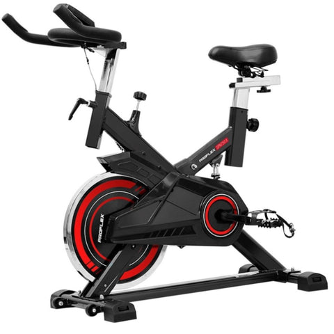 PROFLEX Commercial Spin Bike Flywheel Exercise Home Workout Gym - Red V219-FTNSPBPRFA75R