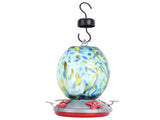 Hummingbirds Water Feeder Colorful Painting Glass Bird Feeding Tool for Garden CourtyardQ2 V1294-YM0901-3111200116912
