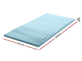 Giselle Bedding 5cm Memory Foam Mattress Topper 7-Zone King Single MATTRESS-TOP-7Z-5-BL-KS
