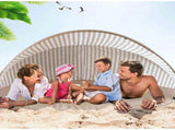 Beach Tent Sun Shelter, Beach Shade Tent with UPF 50 UV Protection for 2-3 Person, Portable & Easy V1192-AZ-W-21195