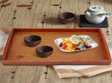 Light Rectangular Solid Wood Cherry Blossom Tea Tray Coffee Fruit Food Serving Plate Home V1294-YM0727-JY15335