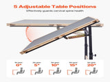 1500 Piece Puzzle Table with Legs, 4 Drawers and Cover, 86x63cm Portable Wooden Board with Wheels, V952-PTZ1500JXWGJ4VSU5001V0
