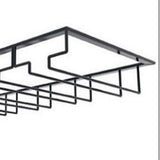 Stemware Holder Black 4 Slot Iron Wire Assembled Design Corrosion Resistant Easy Cleaning Glasses V1294-YM0512-3118220276111