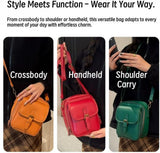 Collaborate 1 Crossbody Leather Bag, Urvashi Crossbody Leather Bag Anti Theft, Cross Body Bag, V1259-DP01-A-2692