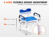 Swivel Shower Chair 360 Degree, Adjustable Shower Seat with Pivoting Arms for Inside Showers or V952-GDSYGZYTLSLKLF6OHV0