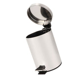 3L Household Stainless Steel Step Pedal Trash Can Dustbin Rubbish Garbage Bin Container V1294-YM0901-3112200048811