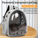 Panoramic Ventilated Side-Opening Pet Backpack Dual Opening Design, Breathable Travel Carrier for V1385-CWB-WU-917-002