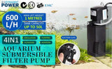Aquarium Submersible Filter Pond Pump 600L/H 8W 1m V274-AQ-JP022F-8