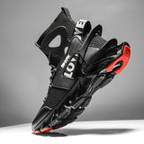 Men'S Casual Shoes Blade Style Shoes Breathable Sports Shoes Shock Absorbing - Red - Size 41 V1106-919-10345-RED-41
