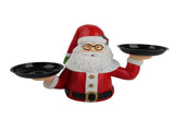Christmas Snowman Treats Holder Santa Holding Tray Fruit Bowl Rack Resin Home Party Food Snack V1294-YM0523-10317069