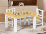 Bopeep Kids Table and Chairs Set Wooden 3PCS Study Play KD1173