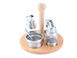 Cruet Condiment Spice Pepper Jar Box Seasoning Storage Container Pot Rack Set Kitchen Cooking V1294-YM0901-3118200170212