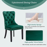 8x Velvet Dining Chairs- Green V226-SW1901GN-4