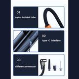 Portable Tyre Inflator - Rechargeable Car Bike Tire Air Pump Compressor V238-SUPDZ-40480727334992