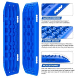 X-BULL Recovery tracks Sand tracks 2 pairs Sand / Snow / Mud 10T 4WD Gen 2.0 - blue V211-AUEB-XBST005-2