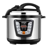 SOGA Electric Pressure Cooker 12L Stainless Steel NonStick 1600W ELECTRICPRESSURECOOKER12L