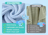 Blue Elephant Bath Hooded Towel for Kids,Extra Soft and Fast Drying Poncho for Toddlers Age V1258-DP02-C-593