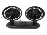 Dual Head Car Cooler Powerful Cooling Ultra Silent USB 360 Degree Rotation Air Circulation V1294-YM0901-3113240173511