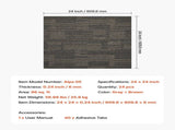Carpet Tiles Reusable 610x610 mm, 24 PCS Modular Carpet Square Rug, Commercial Floor Soft Padded for V952-KCXFKDT2424IJ3ENO001V0