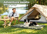 i.Pet Outdoor Dog Bed Large Water-resistant Washable Foldable Travel Dog Mat Green DBED-ROLL-GN