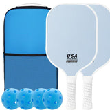 Light Blue Pickleball Paddle Set with Balls and Bag V1102-DSZ-PICKLE-001ERTH